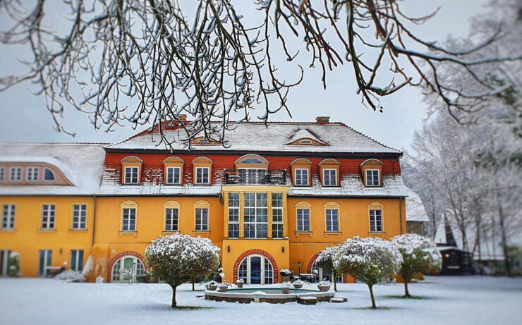 Havelschloss im Schnee, Foto: Manuel Lipke, Lizenz: Havelschloss Zehdenick