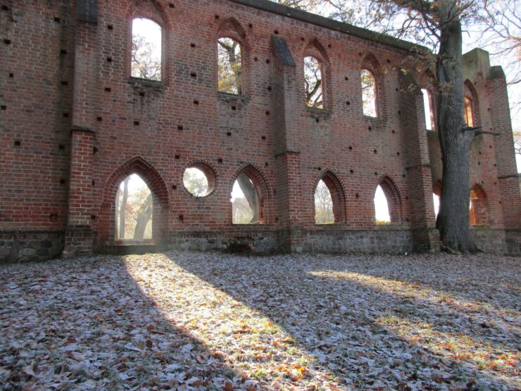 Klosterruine Boitzenburg im Winter, Foto: Anet Hoppe