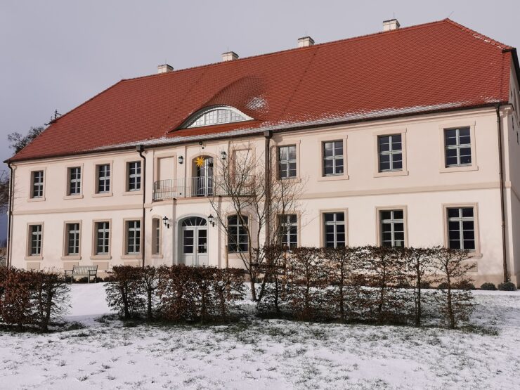 Gutshaus Friedenfelde im Schnee, Foto: Oliver Nowatzki